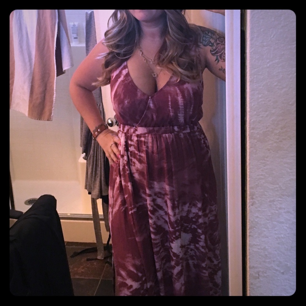 Lulus tie-dye maxi dress